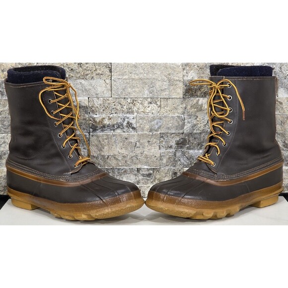 VTG LaCrosse Men's Duck Boot Waterproof Insulated Leather Work Winter Brown 12 - Picture 12 of 13